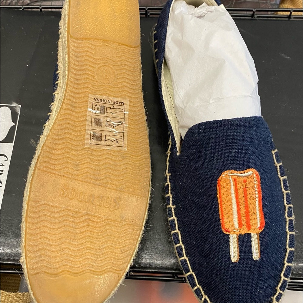 Soludos espadrilles navy in color popsicles design - Picture 3 of 3